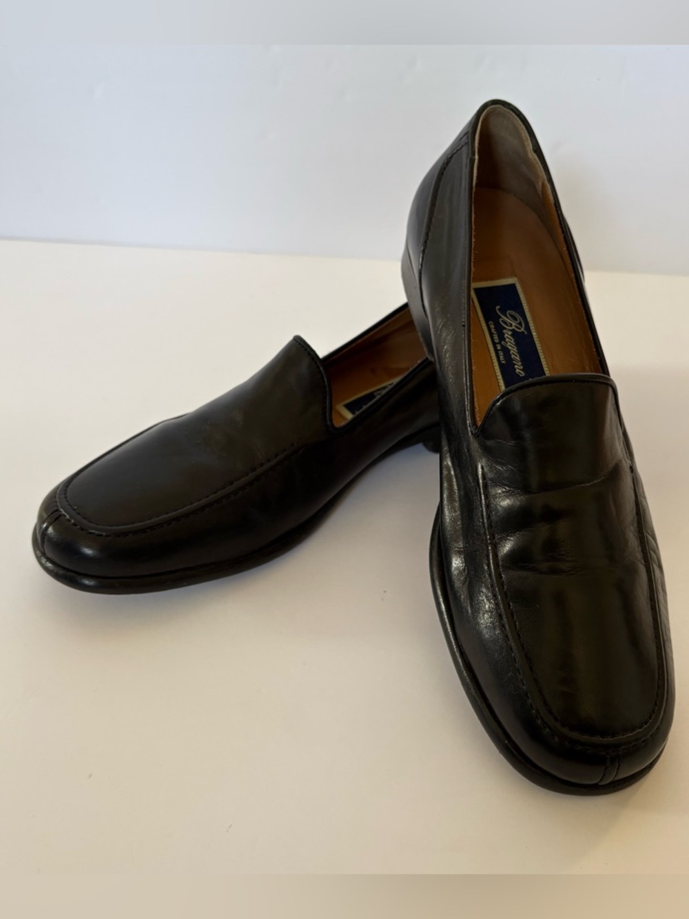 Vintage Men's Cole Haan Bragano Black Low Vamp Formal Italian Loafers 7 Career